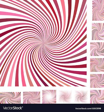 Spiral Background Design Set vector image