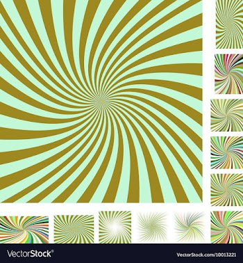Spiral Background Design Set vector image