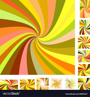 Spiral Background Design Set vector image