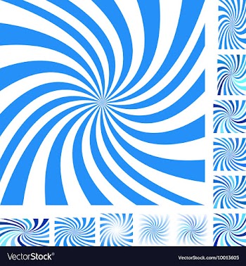 Spiral Background Design Set vector image