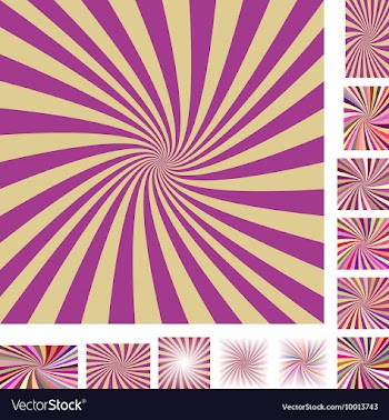 Spiral Background Design Set vector image