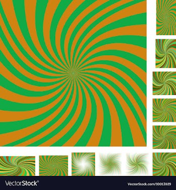 Spiral Background Design Set vector image