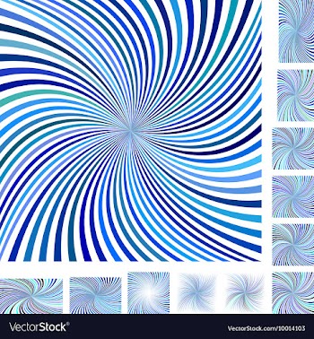 Spiral Background Design Set vector image