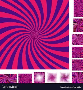 Spiral Background Design Set vector image