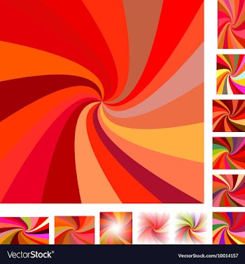 Spiral Background Design Set vector image
