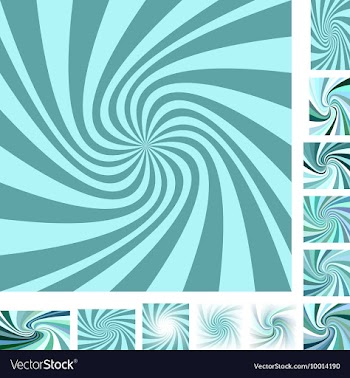 Spiral Background Design Set vector image