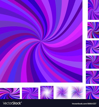 Spiral Background Design Set vector image