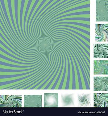 Spiral Background Design Set vector image