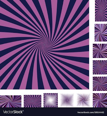 Spiral Background Design Set vector image