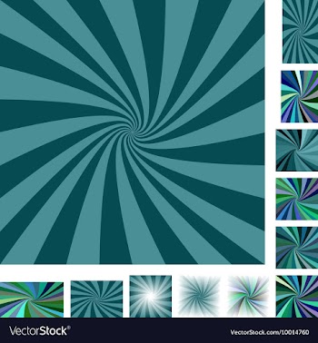 Spiral Background Design Set vector image