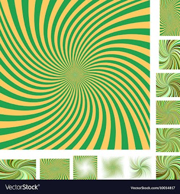 Spiral Background Design Set vector image
