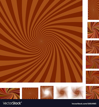 Spiral Background Design Set vector image