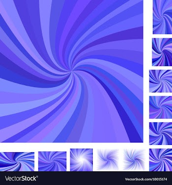 Spiral Background Design Set vector image