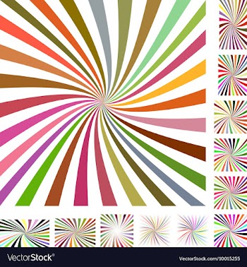Spiral Background Design Set vector image