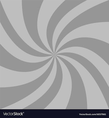 Spiral background from grey curved ray stripes vector image