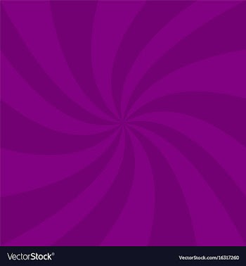 Spiral background from purple curved rays vector image