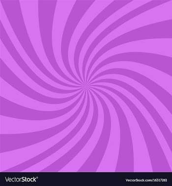Spiral background from purple curved rays vector image