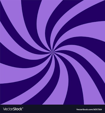 Spiral background from purple curved rays vector image