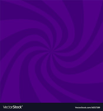 Spiral background from purple curved rays vector image