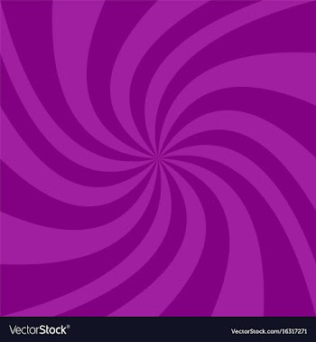 Spiral background from purple curved rays vector image