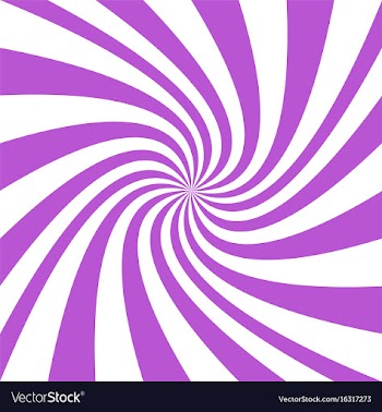 Spiral background from purple curved rays vector image