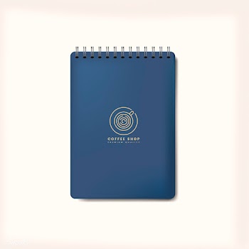 Spiral blue notebook mockup isolated vector | Free stock vector - 519081