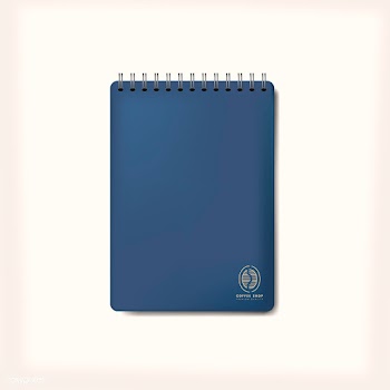 Spiral blue notebook mockup isolated vector | Free stock vector - 519089