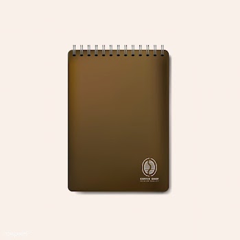 Spiral brown notebook mockup isolated vector | Free stock vector - 519109