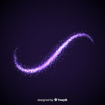 Spiral effect of shiny particles Free Vector