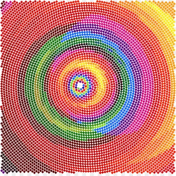 Spiral Helix Euclidean vector - Colorful science and technology background spiral 