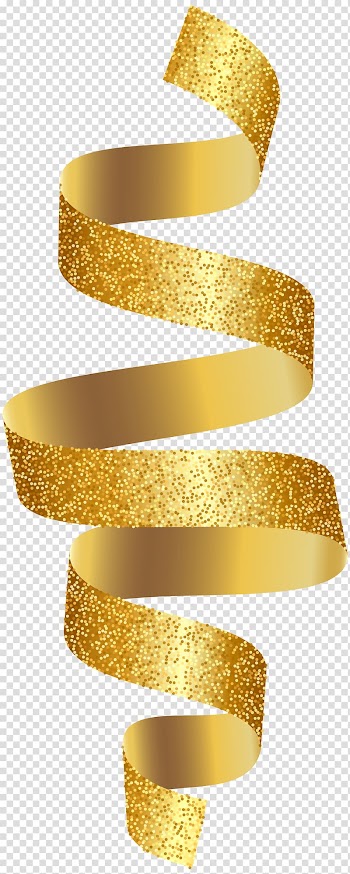 Spiral illustration, Gold Ribbon , Gold Ribbon transparent background PNG clipart