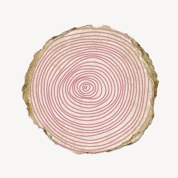 Spiral pink round shape collage | Free PSD - rawpixel