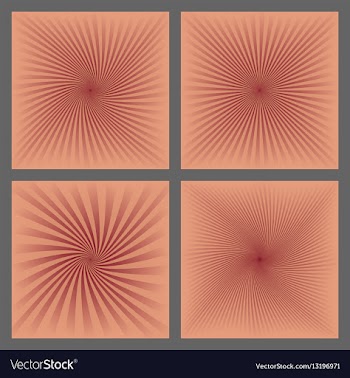 Spiral ray and starburst background design set vector image