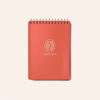 Spiral red notebook mockup isolated vector | Free stock vector - 519064