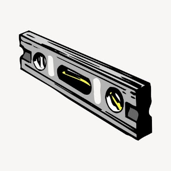 Spirit level clipart, carpentry tool | Free Vector - rawpixel