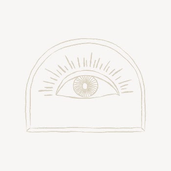 Spiritual eye doodle collage element | Free Vector - rawpixel
