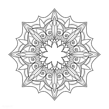 Spiritual mandala pattern | Free stock vector - 563182
