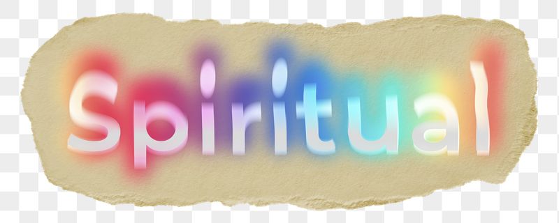 Spiritual png ripped paper word | Free PNG - rawpixel