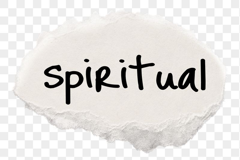 Spiritual png word, ripped paper, | Free PNG - rawpixel