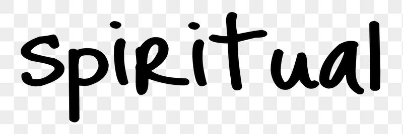 Spiritual word png, simple typography | Free PNG - rawpixel