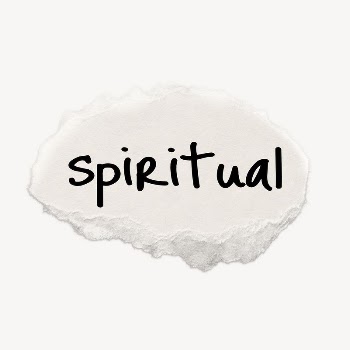 Spiritual word, ripped paper, white | Free PSD - rawpixel