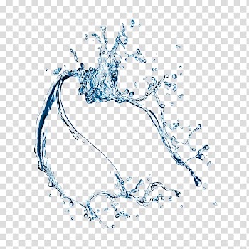 Splash of water illustration, Drop Water, Blue water drop transparent background PNG clipart