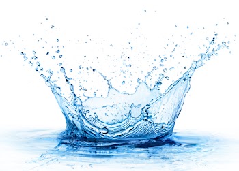 Splashing Water In White Background