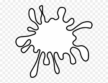 Splat Outline Clip Art - Paint Splatter Outline
