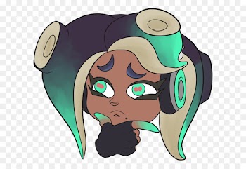 Splatoon 2 Emoji Thought Art - angry emoji 