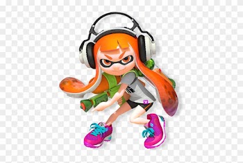 Splatoon Inkling Girl Orange By Squ - Splatoon Inkling Girl