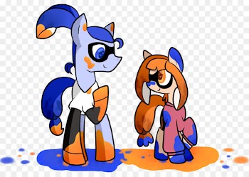 Splatoon Pony Human Image Crossover - amity poster 