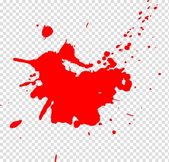 Splatter of red paint, Watercolor painting Brush , red splash transparent background PNG clipart