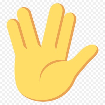 Spock Vulcan salute Emoji The finger - middle finger 