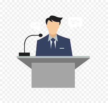 Spokesperson Management Business Service Search engine optimization - Vector man speech 